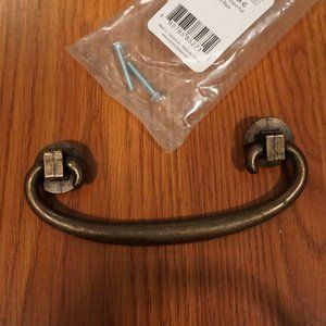 Bail Drop Handle Drawer or Dresser Pull 4" Bronze